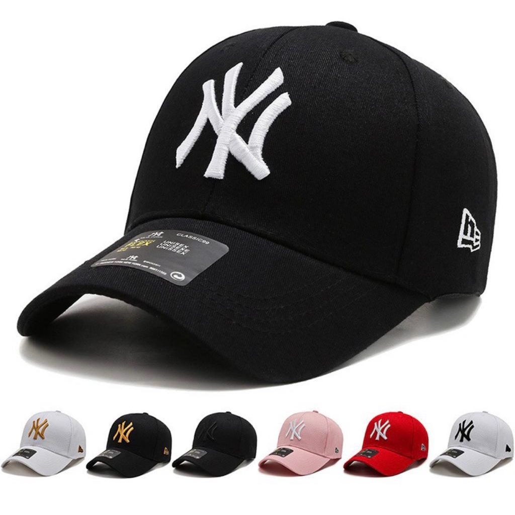 Topi Baseball Unisex Cap Bordir Casual Hat NY TERBARU