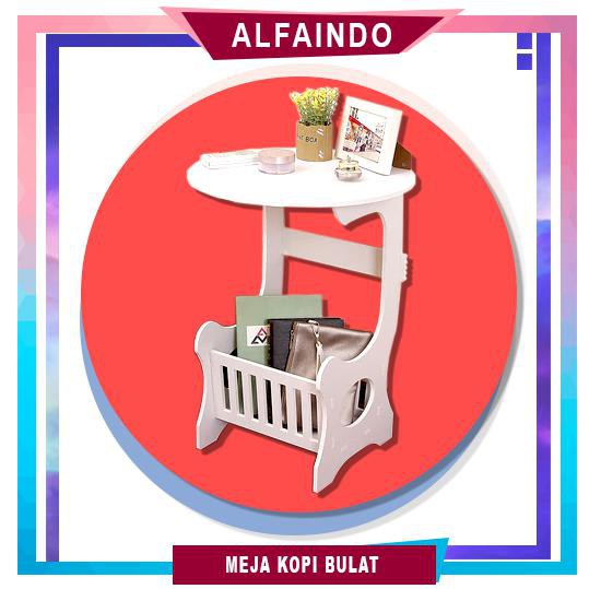 Meja Belajar / Meja Kantor / Meja Anak / DC011S Size Small Meja Ngopi Bulat samping DOMESTIC Bisa