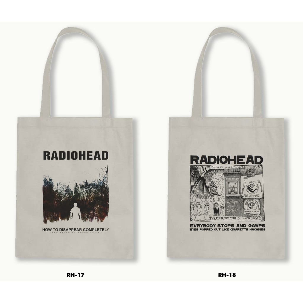 TOTE BAG BLACU - RADIOHEAD .01