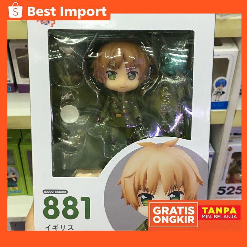 Action Figure Import Nendoroid Daya Poros Hetalia: Arthur Kirkland 881 Uk Mainan Model Boneka Hadiah