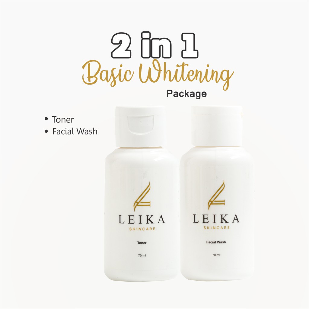 Leika Skincare Wanita 2 in 1 Toner & Facial Wash Leika Skin Care Resmi BPOM / Membersihkan pori-pori