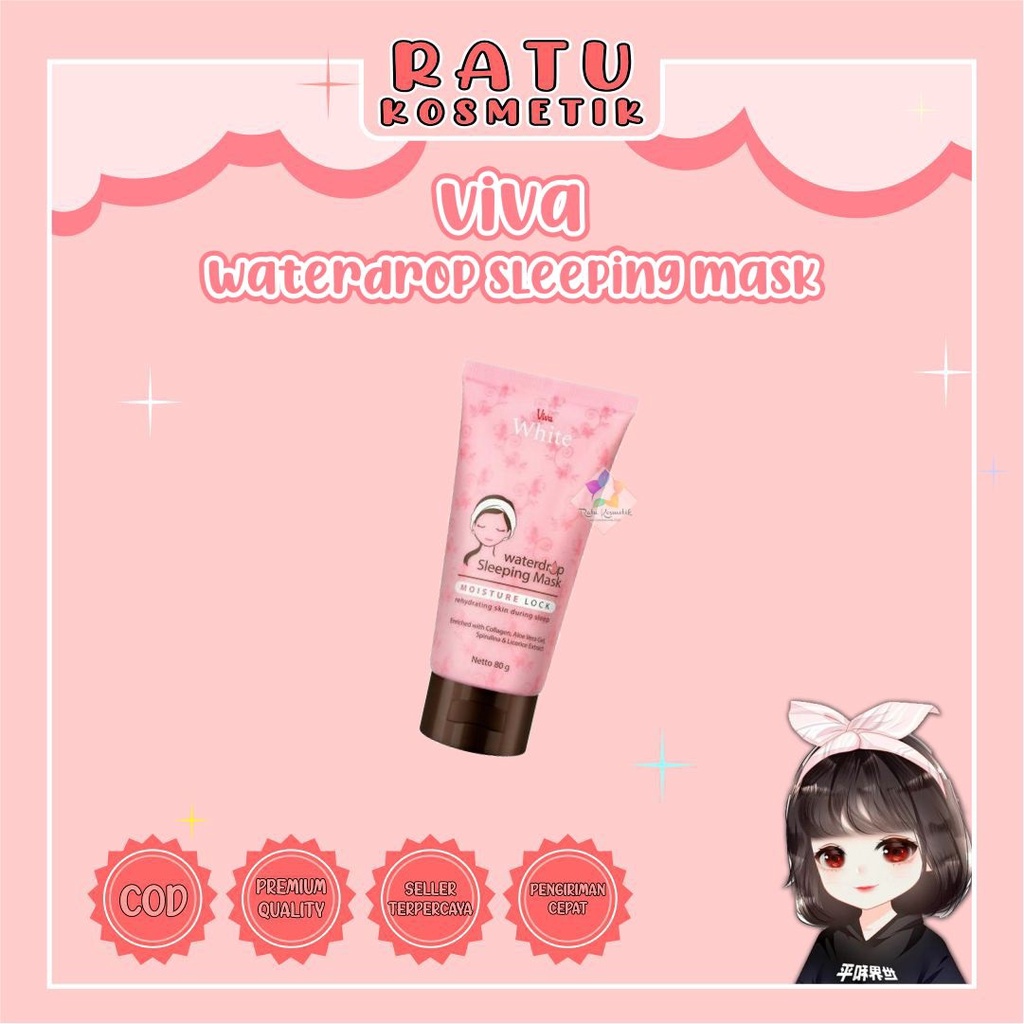 ❤ RATU ❤ Viva Waterdrop Sleeping Mask 80g | Masker Viva (✔️BPOM)