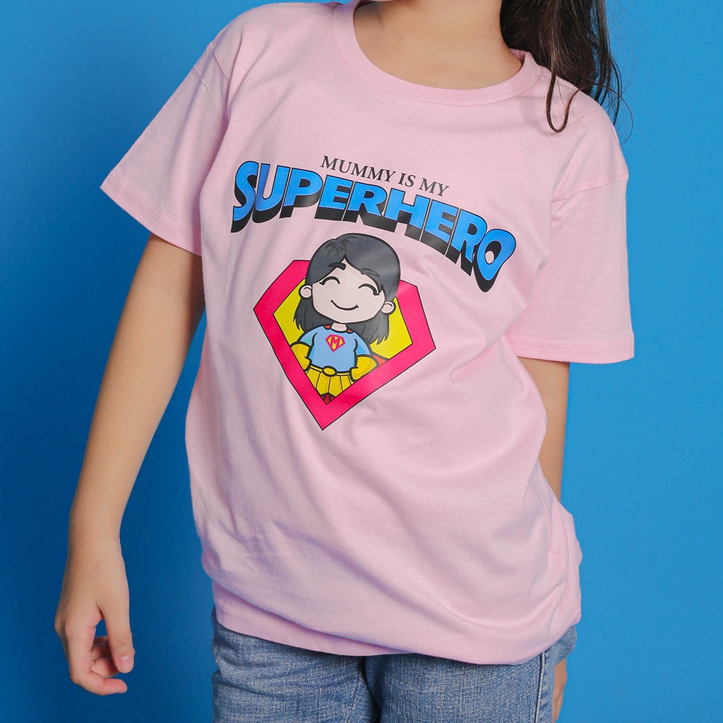 Kaos Distro Anak Premium Cotton 24s Mummy Superhero