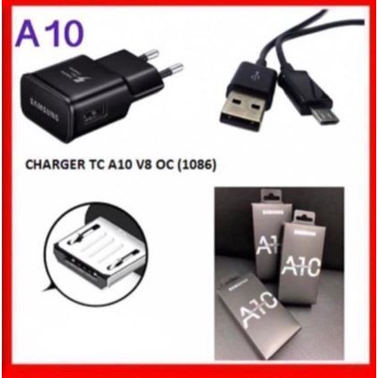 A10 - Travel Charger Samsung A10 1USB + Micro Usb Kabel  HP