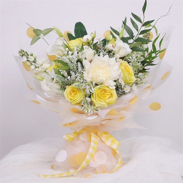 Flower Wrapping Cellophane Paper Kertas Buket Bouquet Bunga Palsu Plastik KB6004