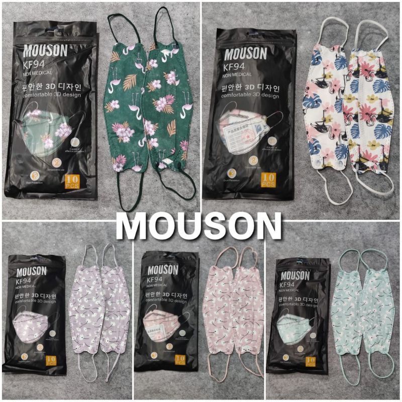 MASKER KF94 KOREA 3D MOTIF KARAKTER MOUSON ECER SATUAN / REAPCKING / PIECE