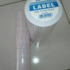 Refill Isi Sticker Label Labeler Joyko 1 Line Baris Size 12mm x 21mm