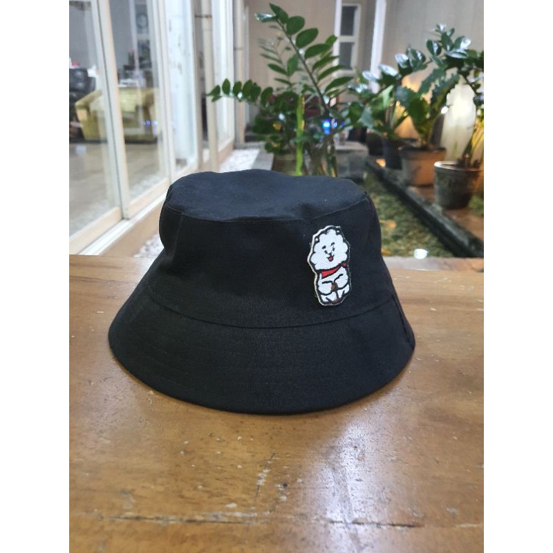 TOPI NELAYAN BUCKET HAT KARAKTER BTS KOREA JIN JIMIN JUNGKOOK V SUGA JHOPE