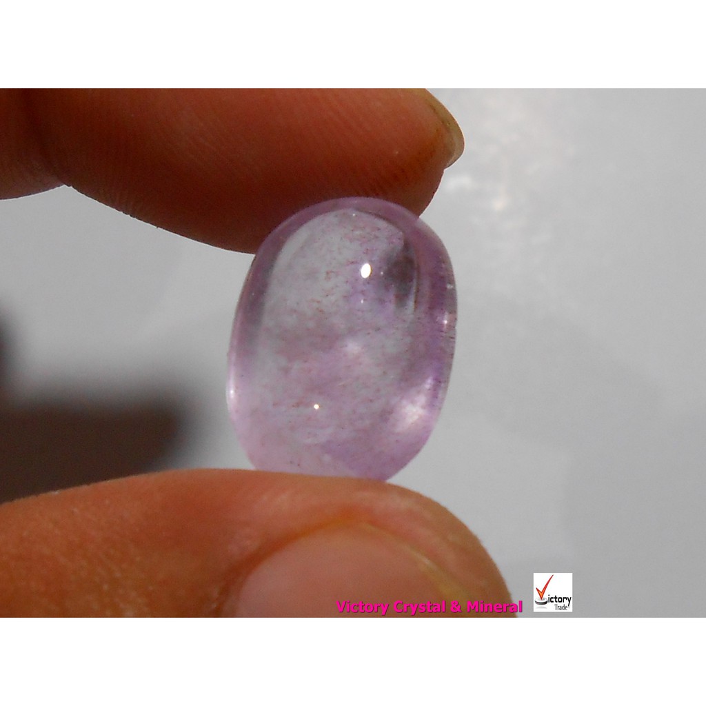 Kecubung Kalimantan Antik & Langka Ungu Rambut Merah Perak Langka Natural 1110