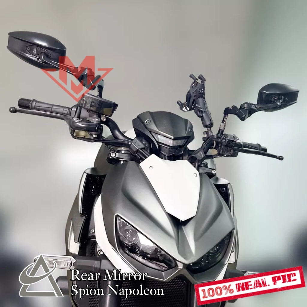 KACA SPION MOTOR VARIASI SPION NAPOLEON BAHAN FULL CNC COCOK UNTUK SEMUA JENIS MOTOR VARIO160 PCX NMAX AEROX XSR 155 DLL