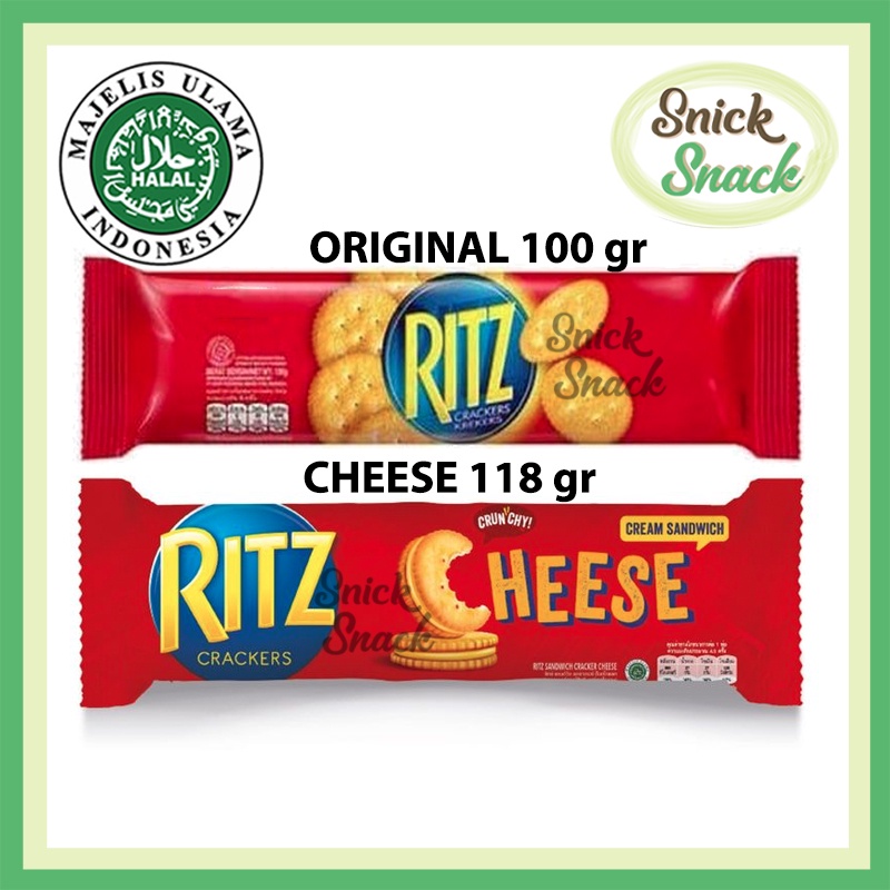 

Ritz Crackers Biskuit Original 100 gr Cheese Keju 118 gr