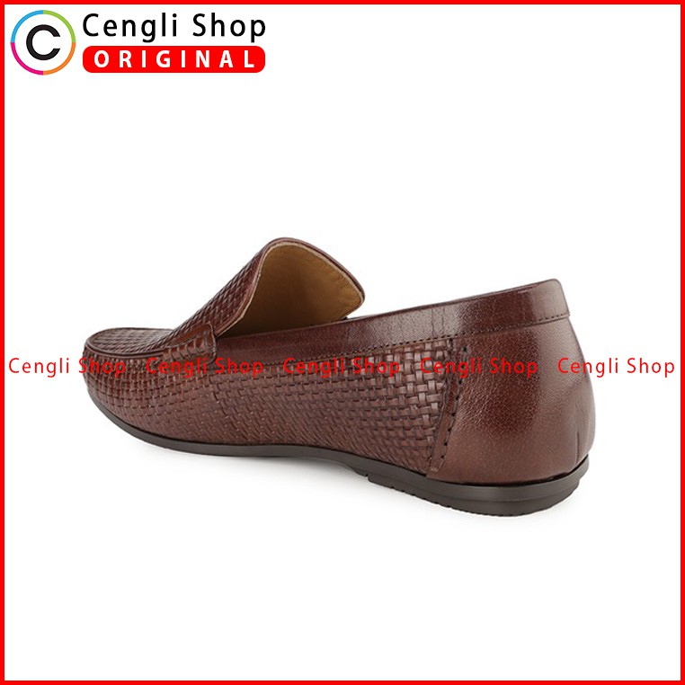 PLAYBOY SEPATU CASUAL SEMI FORMAL PRIA KULIT ASLI ORIGINAL COKLAT PL36