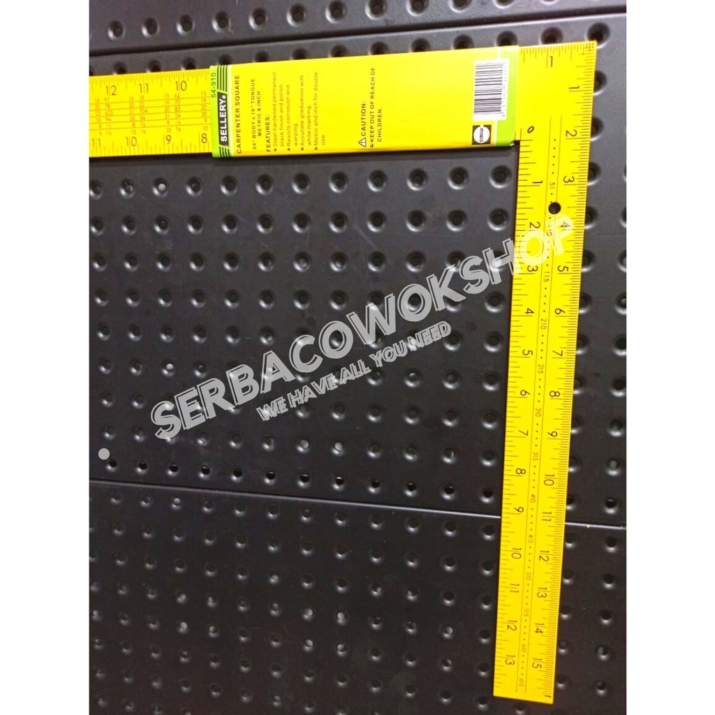 Sellery Penggaris Siku Meter 40 X 60 Cm Siku Tukang Pengukur Sudut 16&quot; x 24&quot; Termurah Berkualitas