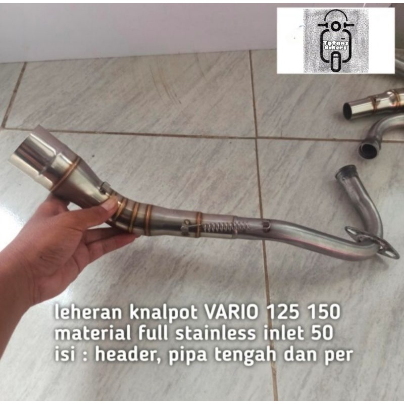 leheran knalpot full stainless VARIO 125 150