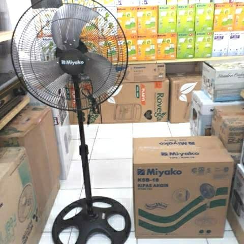 MIYAKO KIPAS BESI TORNADO KSB18 STANDING FAN ALUMINIUM 18 INCH