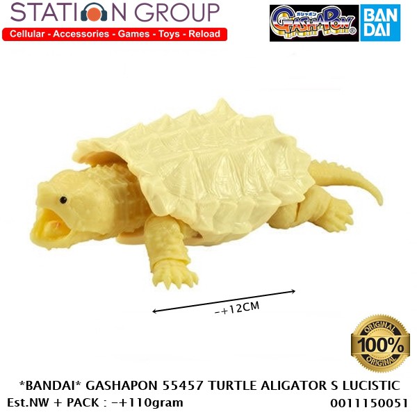 BANDAI 55457 GASHAPON TURTLE 03 ALIGATOR SNAPPING LUCISTIC - ACTION FIGURE