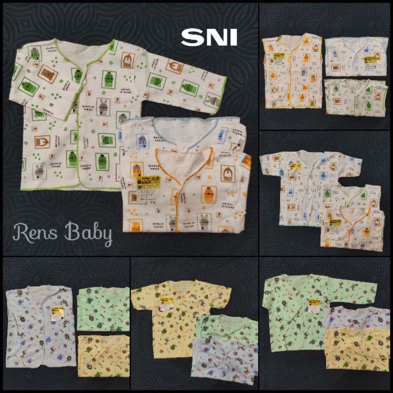 SNI Baby Ochi Baju Bayi Lengan Kutung singlet / Pendek / Panjang Newborn