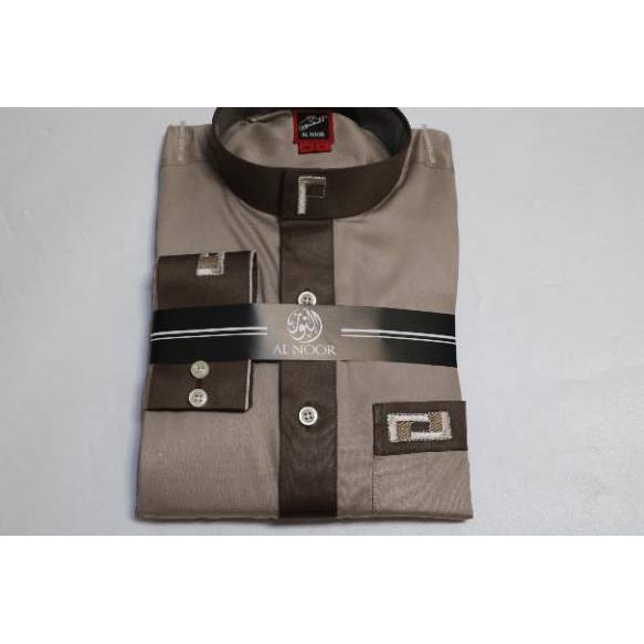 ☜ Jubah Al Noor Bordir Lengan Berkancing Manset - El Ashfaa Boutique ☈