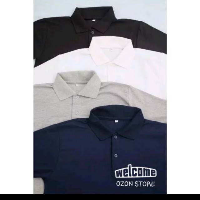 Kaos polos polo shirt.kaos kerah.kaos casual pria