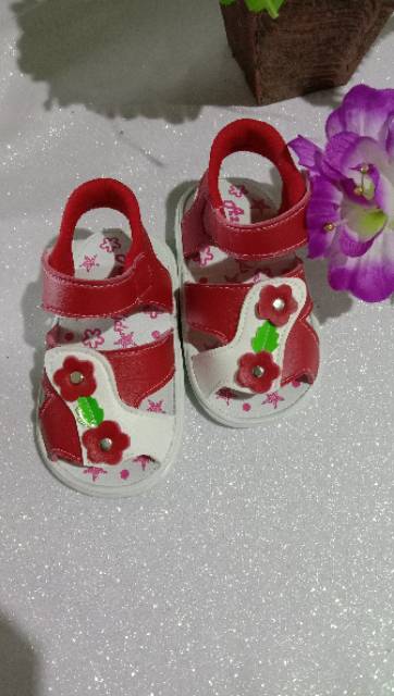 DISCON BESAR BESARAN!! SEPATU ANAK PEREMPUAN SEPATU ANAK SOL BUNYI SEPATU ANAK BUNGA