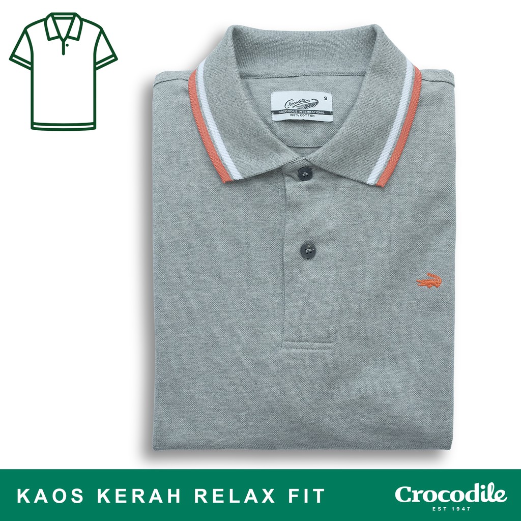  Crocodile  ESTE Cloud Baju  Pria Men Polo Shirt Bahan 