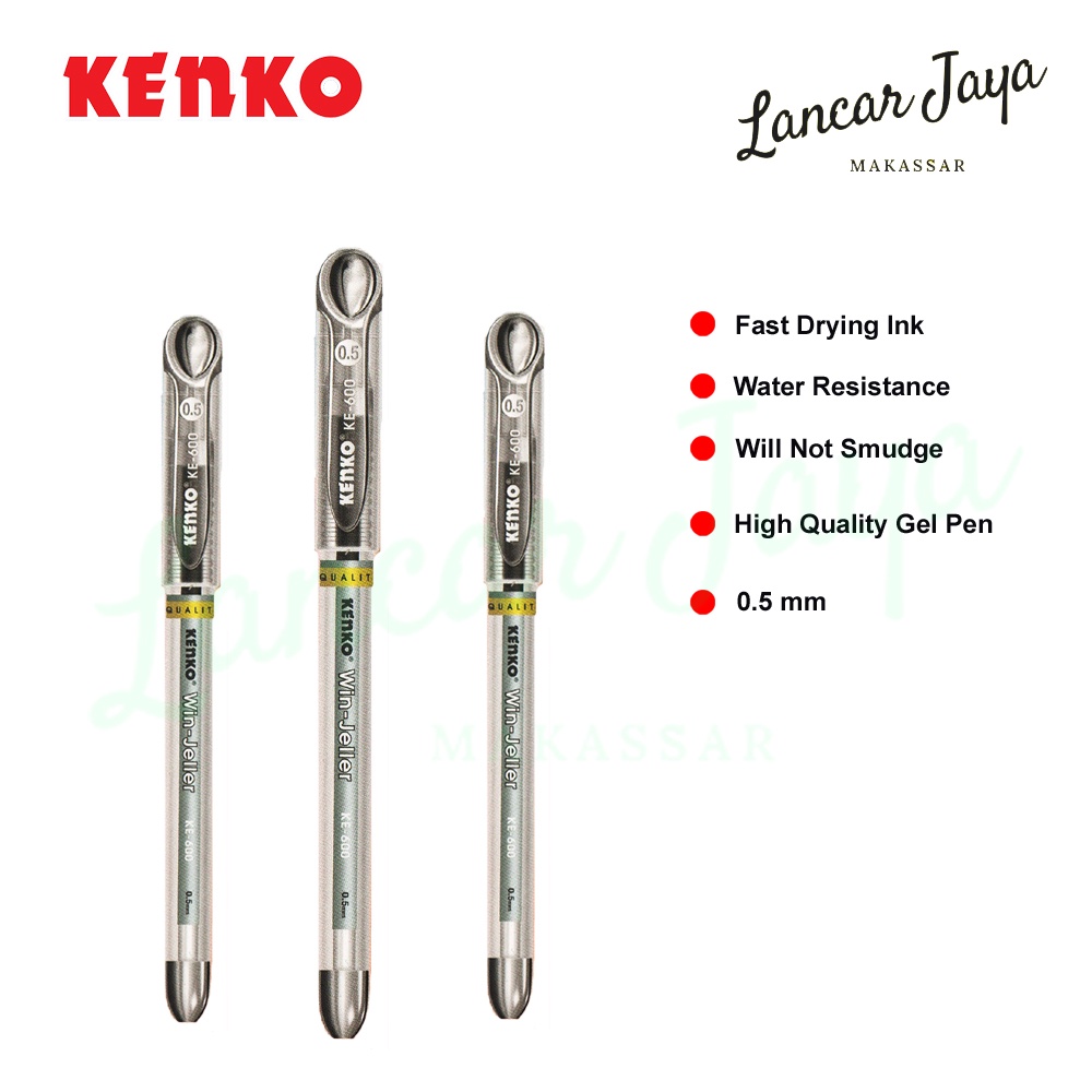 

Gel Pen Pena Pulpen Kenko KE-600 Win Jeller