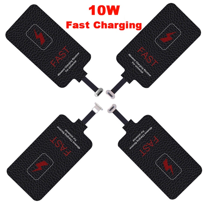 Receiver Wireless Charger Fast 10W 2A TRIPLEDI Quick Charging Adapter Micro USB Type C Lightning