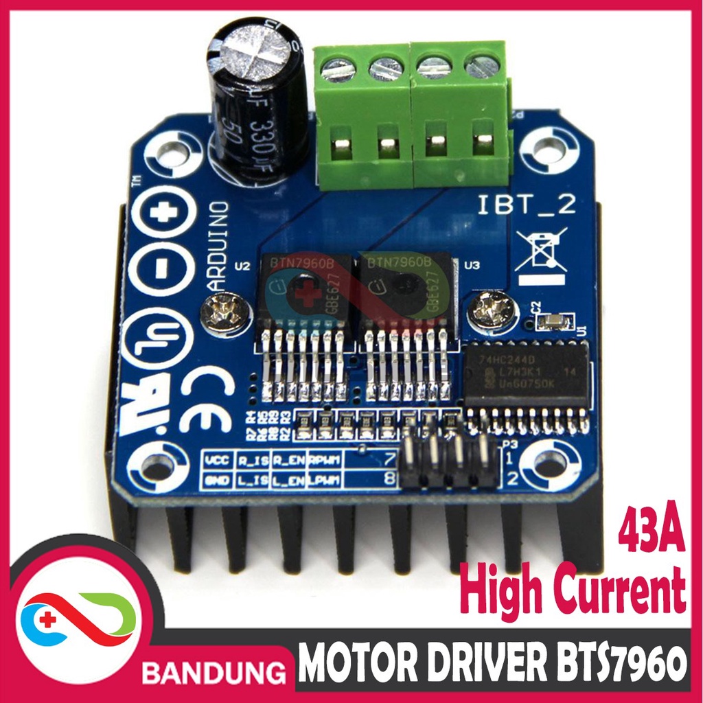 MOTOR DRIVER BTS7960 BTS7960B 43A HIGH CURRENT MODUL