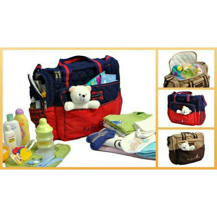 Tas Bayi Baby Scots Besar Boneka Beruang Limited