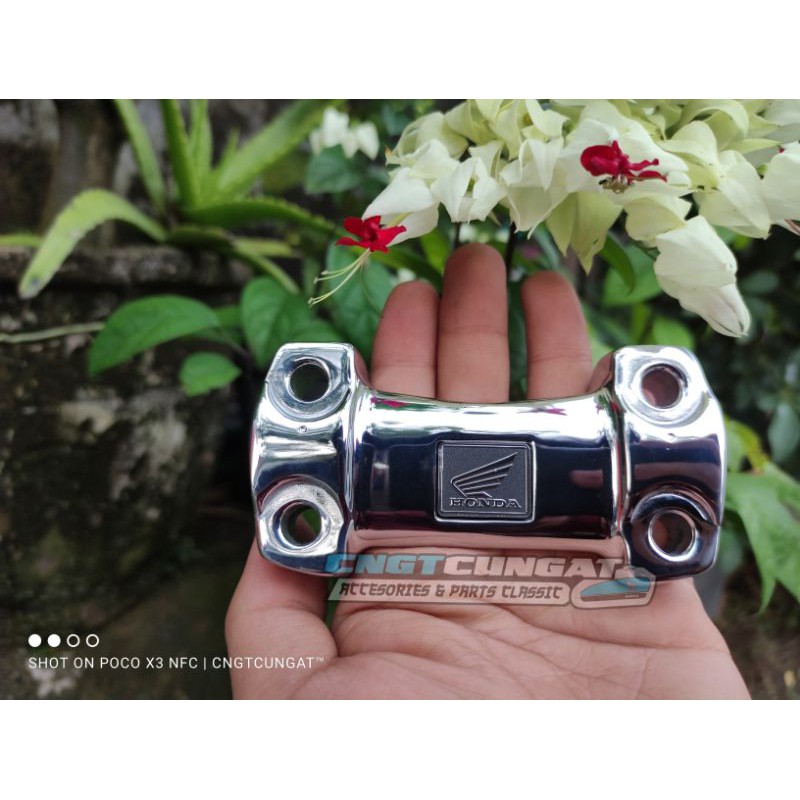 raiser reser reiser klem stang stir cbr cb150r mp mono krom crom chrom chrome ori original ahm