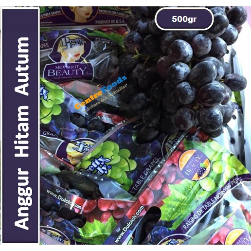 

Anggur Hitam Autum | Tanpa Biji Manis [ Berat 0,5Kg/500gr ]