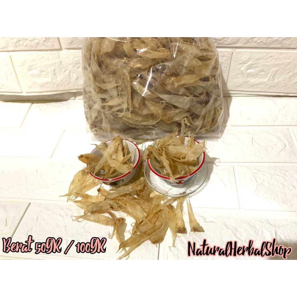 

HI PIO Ikan Samge HIPIO HI PIU HIPIU HI PIAU HIPIAU HU PIO HUPIO PERUT IKAN 50GRAM / 100 GRAM