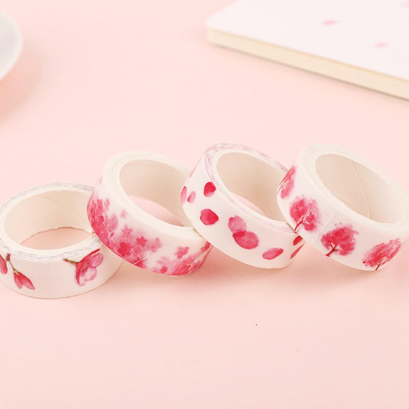 

Masking Tape Set 4pc Sakura Flower (Selotip Dekorasi)