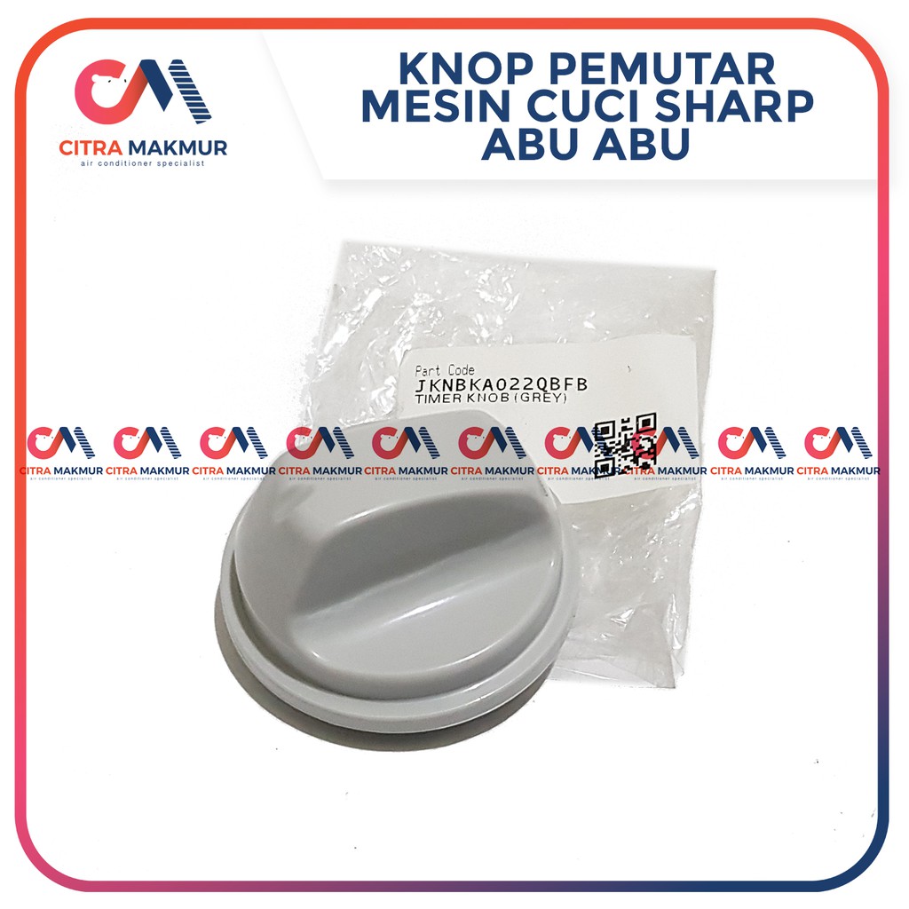 Knop Pemutar Sharp Abu abu kelabu Original Putaran TImer Tombol Mesin Cuci Asli ORi