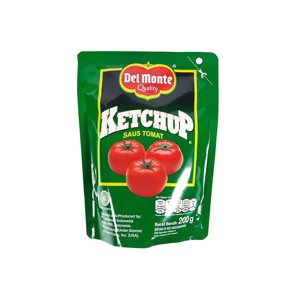 DEL MONTE SAUS TOMAT 200 GR HALAL SAUCE TOMATO KETCHUP