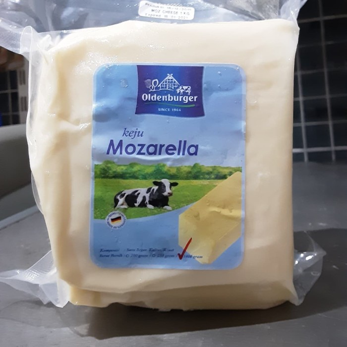 

Keju- Olderburger Keju Mozarella 1Kg Ngaret -Keju.
