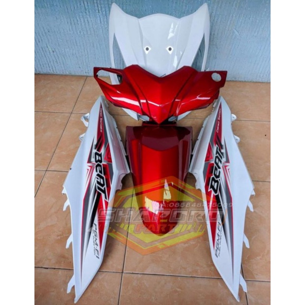 FULL BODY HALUS HONDA BEAT FI ESP 2015 MERAH PUTIH honda beat