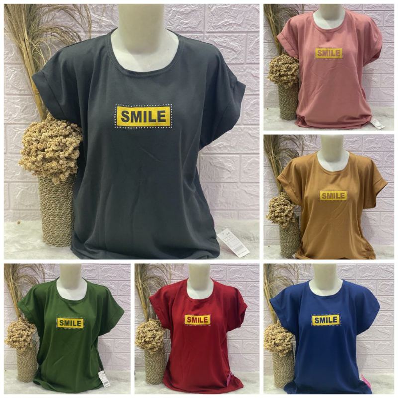 Kaos Wanita JUMBO OVERSIZE Lengan Pendek Style Beauty