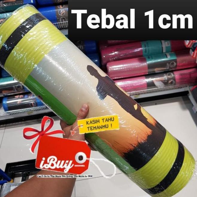 ORIGINAL  Berwyn Workout Yoga Mat Matras P 183cm x 61cm Tebal 10mm/1cm - Hijau