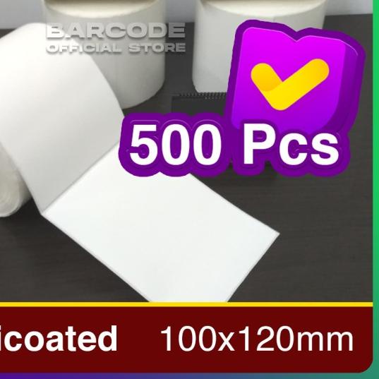

☊ LABEL BARE 100 X 120 KERTAS STICKER SEMICOATED 100x120 mm (500pcs) ☋