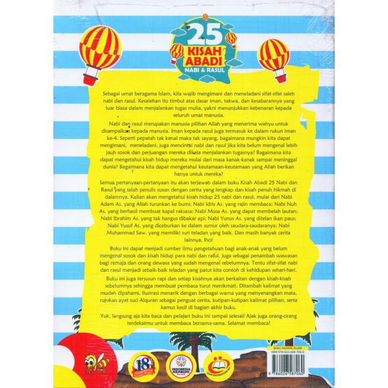 BUKU ANAK 25 Kisah Abadi Nabi dan Rasul