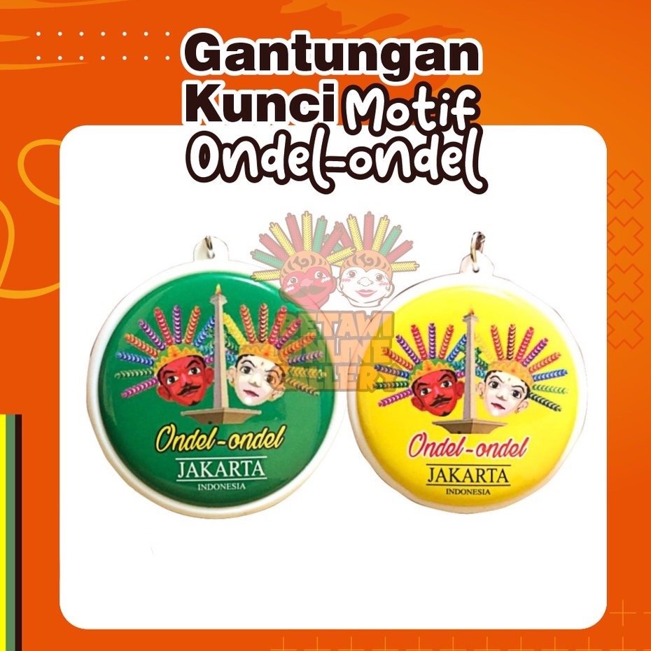 Gantungan Kunci Motif Ondel-Ondel