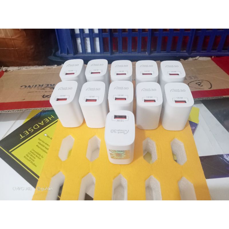 Adaptor HK d 26 fast charging 15 w berhologram HK kwalitas Joss