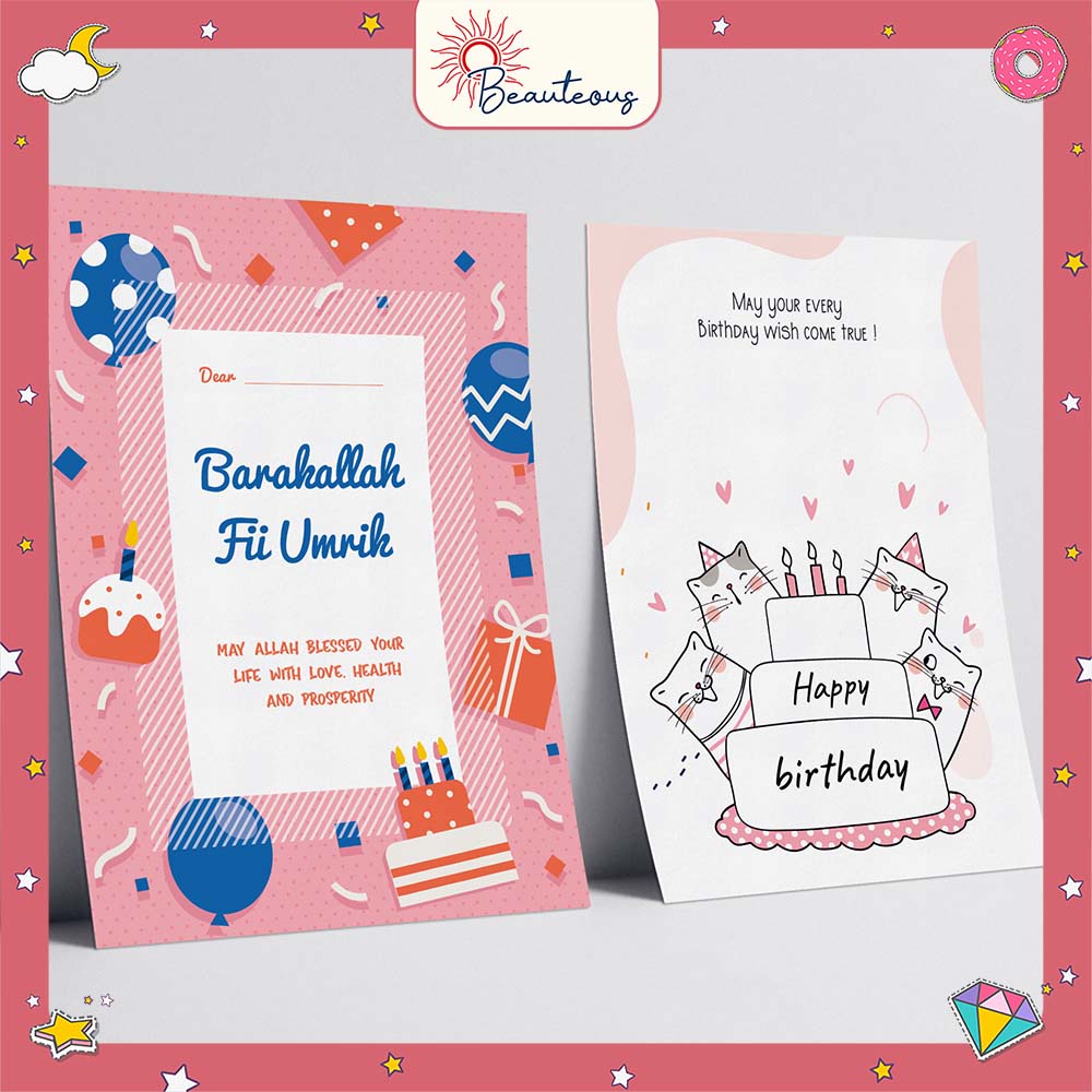 Kartu Ucapan Greeting Graduation Wedding Congratulation Gift Card Estetik