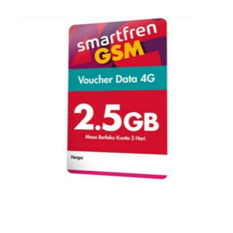 kode voucher dikirim via chat ( VOUCHER KUOTA INTERNET SMARTFREN 2,5 GB )