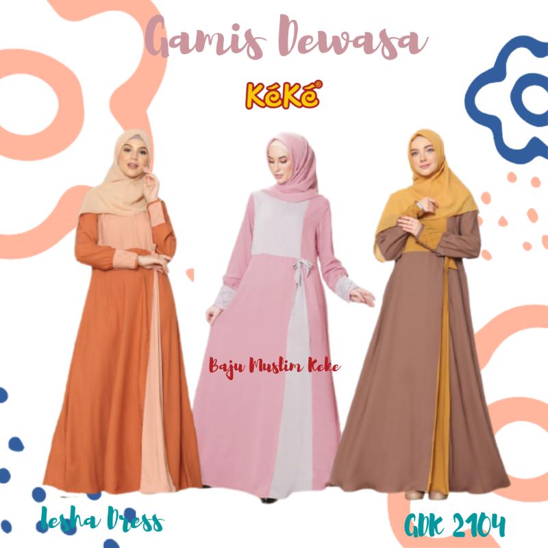 Gamis Dewasa Keke (Iesha Dress / GDK 2104)