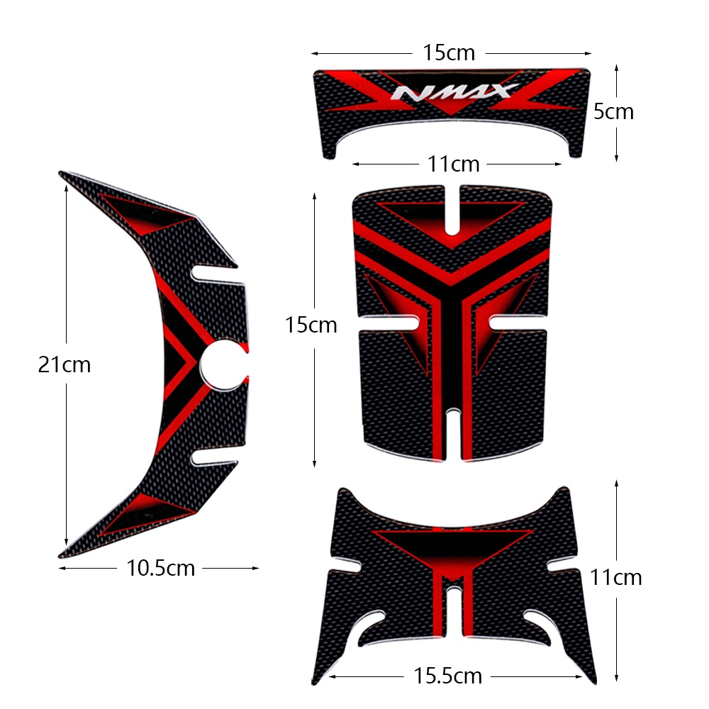 1 SET 3D YAMAHA Nmax 155 2020 Year Gas Fuel Tank Cap  protection Pad Sticker Decal