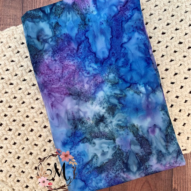 Perca kain katun batik bali - batik smoke - galaxy