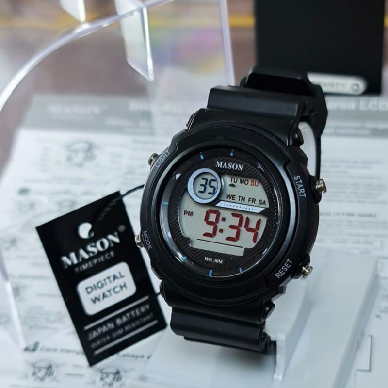 Jam Tangan Anak Digital Mason MDB 7008 Rubber Original