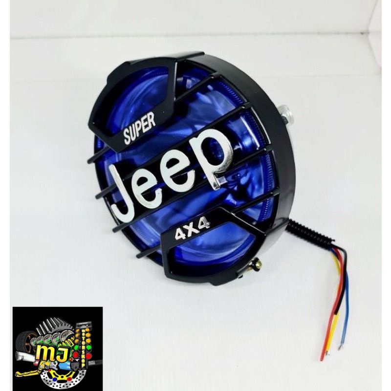 Lampu Depan JEEP 4x4 H4 HeadLamp/Reflektor depan model bulat jeep bisa semua motor/harga satuan